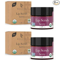 USDA Organic Lip Scrub Berry - USA Made with Natural Ingredients, Moisturizing Scrub Exfoliator for Dry Lips, Lip Sugar Scrubber Exfoliator for Smooth Lips, Small Beauty Gifts