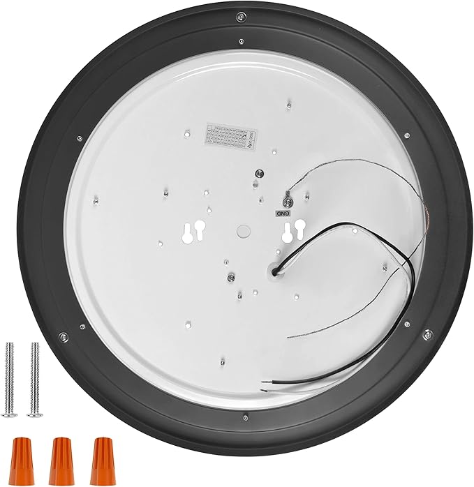 LB72121 LED Flush Mount Ceiling Light, 12 inch, 15W (150W Equivalent) Dimmable 1200lm, 4000K Cool White, Oil Rubbed Bronze Round Lighting Fixture for Kitchen, Hallway, Bathroom, Stairwell