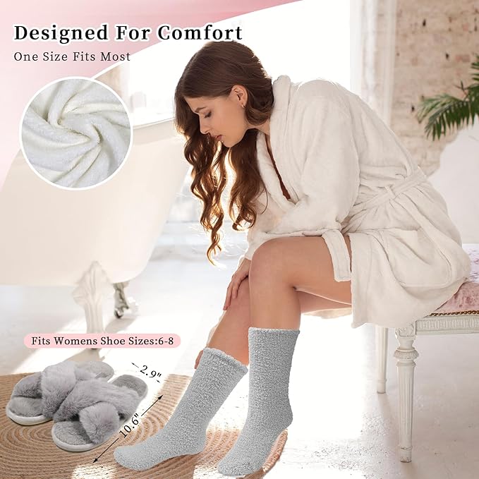 my novel things Birthday Gifts for Women,Spa Robe and Slippers Set, Bathrobe With Satin Sleep Mask, Scented Candle Self Care 7 Pack Suitable for Christmas Thanksgiven Day New Mom Gift