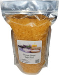 Bath Salts | 4lb Bag (64oz.) | Choose Your Scent | Epsom Salt | Sea Salt| Bathing | Body Care | Beauty | Relaxation | Spa | Pedicure | Manicure | Soak (Orange Ginger)