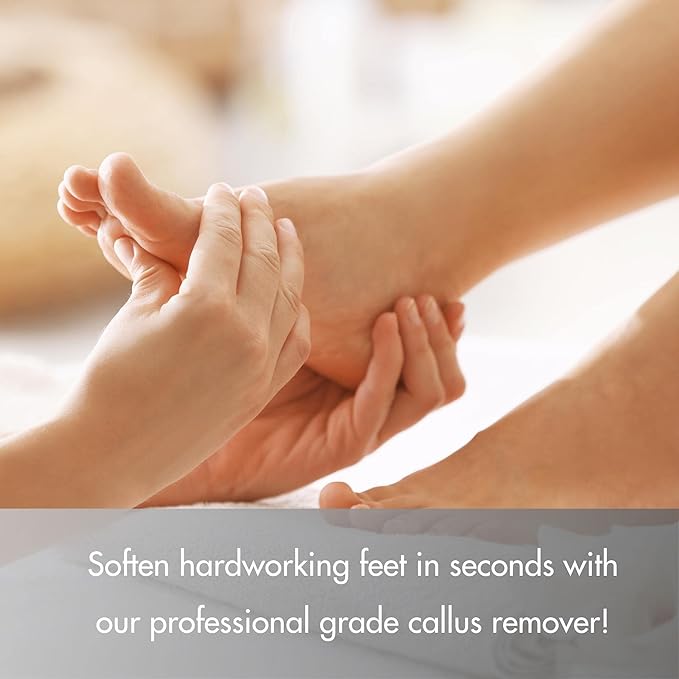 SPA REDI - Callus Remover for Feet Gel - Professional Pedicure Foot Care - Removes Toughest Calluses in Seconds and Smooths Dry Cracked Heels (Lemon and Lime, 32 Oz)