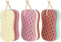 3 Pcs Big Bath Sponge for Women, Men, Sponge Loofah Body Scrubber Shower Sponge for Body Wash Bathroom, 3 Colors & Large Size Bathing Sponge Bathing Accessories(Large Size)
