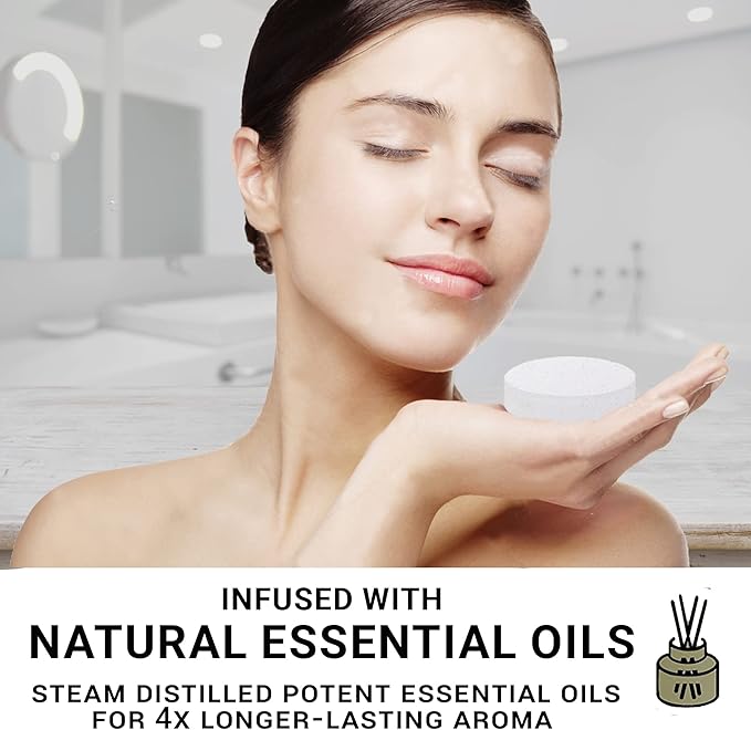 Shower Steamers Aromatherapy - Organic Natural Shower Bombs Vapor Tablets, Aromatherapy for Home Spa, Relaxing Self Care Birthday Gifts for Men, Women, Mothers Day Gift for Mom, Wife, Girlfriend