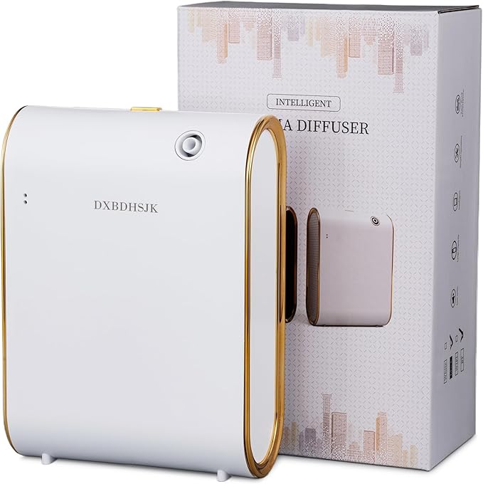 Home Bluetooth Smart Waterless Aromatherapy Machine, Essential Oil Diffuser, with Fragrance Coverage of up to 2000 Square feet, Suitable for Home, Hotel, Restaurant, Office, and spa Center.（White）
