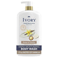 Ivory Body Wash, Deeply Moisturizing, 24hr Nourishing Hydration, Soothes Itchy Dry Skin, Made with Shea Butter Blend, Free of Dyes Heavy Perfumes Parabens & Phthalates, Vanilla Scent, 27 oz