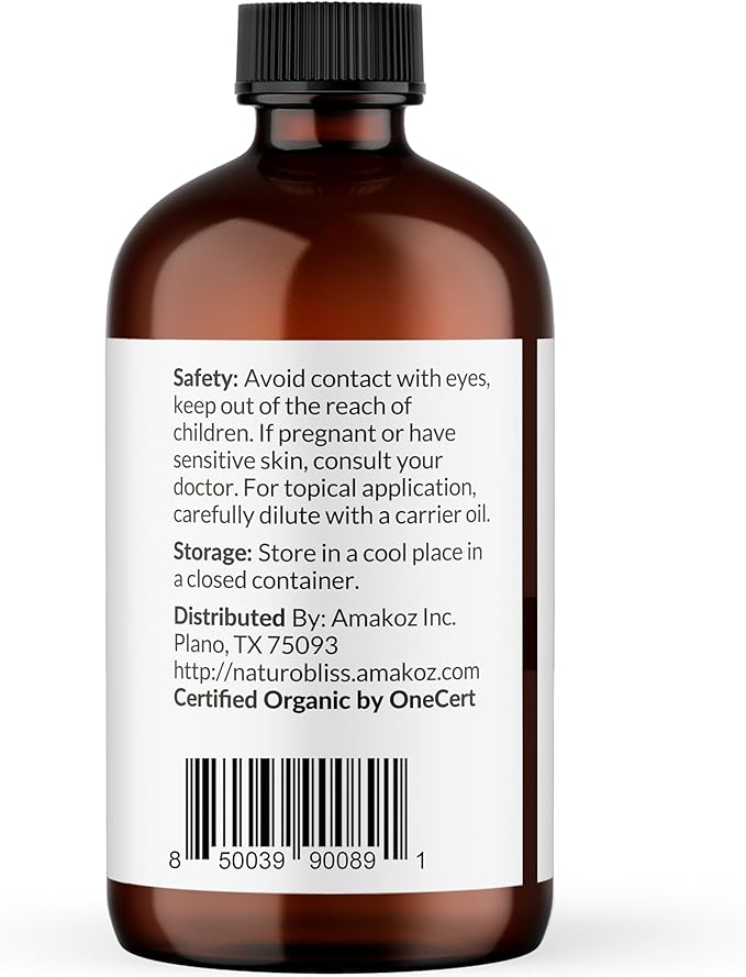 NaturoBliss Organic Clove Essential Oil 1 oz – 100% Pure, Natural, Undiluted for Toothache, Sore Muscles, Skin & Hair Care - Soothing Clove Bud Oil for Aromatherapy, Warm Spicy Aroma