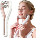 HAMINOS Microcurrent Facial Massager with 3D Roller, 3 Intensity Levels, Lifting & Toning Tool for Face, Leg, Arms & Neck, Gentle Contouring & Skincare Absorption