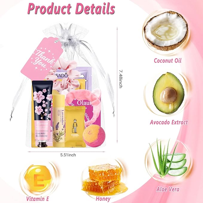 55Pcs Spa Party Supplies for Girls,Spa Party Favors Skincare Fruit Face Masks,Lip Masks,Eye Patches,Hand Cream,Lip Balm,Thank You Gifts,Spa Birthday Sleepover Party Supplies for Women