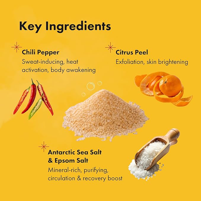 Happy Tears Bath Soak, Made in Korea, Sweat & Detox with Chili Pepper, 7.05 oz, 1-Pack