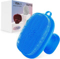 Silicone Face Scrubber for Men Facial Cleansing Brush Silicone Face Wash Brush Manual Waterproof Cleansing Skin Care Face Brushes for Cleansing and Exfoliating (Blue)