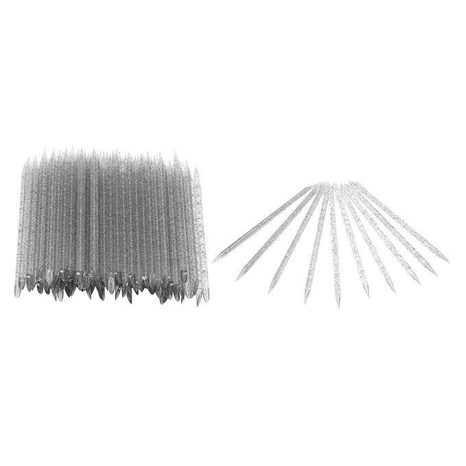100 pieces disposable cuticle pusher, cuticle pusher remover cleaner for fingernail, cuticle cleaning and nail care for beginners and professional nail technicians(black)