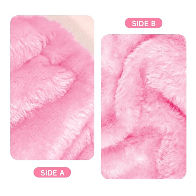 my novel things Hair Band for Washing Face, Adjustable Skincare Spa Headband and Wristband Set for Women Girl, Makeup Hair Headbands Cute Pink Versatile Fun Gift for Friend