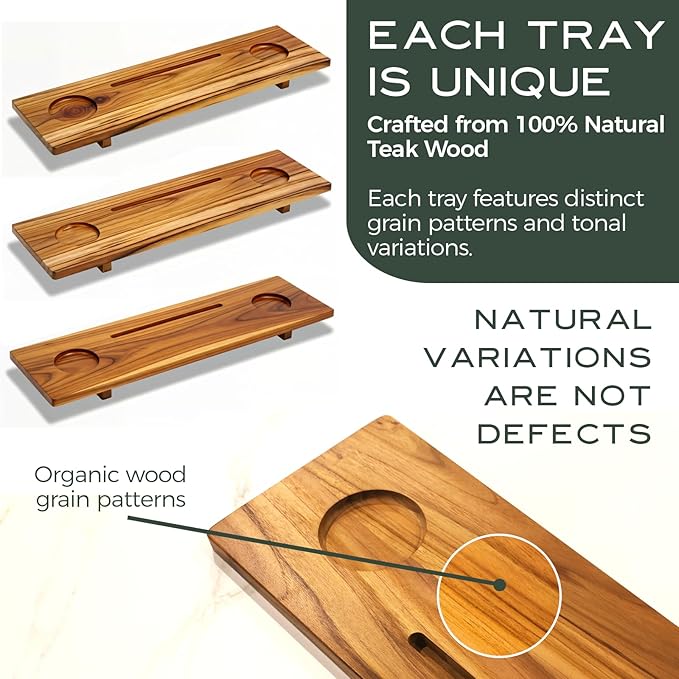 Teak Bathtub Tray for Tub 29” | Bath Tub Tray Wood for Small Tubs, Bath Tray for Tub, Bathtub Trays for Tub, Bath Table Tray for Home Spa | Fjord by JapandiSpirit