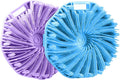RamPula Silicone Body Scrubber, Silicone Loofah, Quick-Dry Exfoliating Body Brush for Wet or Dry Brushing, More Hygienic Than Traditional Loofah, Medium-Bristle Brush, Blue and Purple