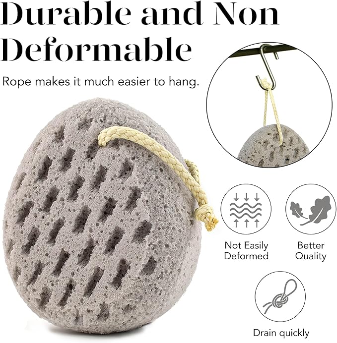 BAIMEI IcyMe Bath Sponge 2-Pack -Shower Loofah Body Scrubber with Gentle Exfoliation & Quick Lathering, Pink Grey Shower Pouf