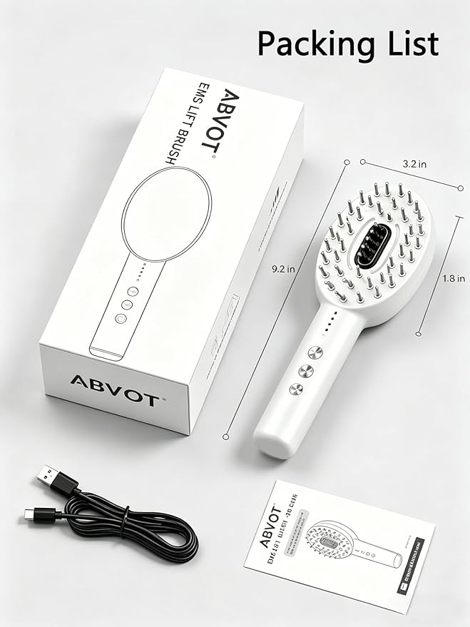 3-in-1 Electric Scalp Massager Brush, Vibrating Scalp Massager Comb with Hair Oil Applicator for Scalp/Face/Body Relaxation, Portable Massager Tool for Home & Travel, Gift for Men & Women(White)