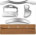 4 in 1 Muscle Scraper Tool Set,Stainless Steel Gua Sha Massage Tools, Professional Physical Therapy Instruments with Storage Case