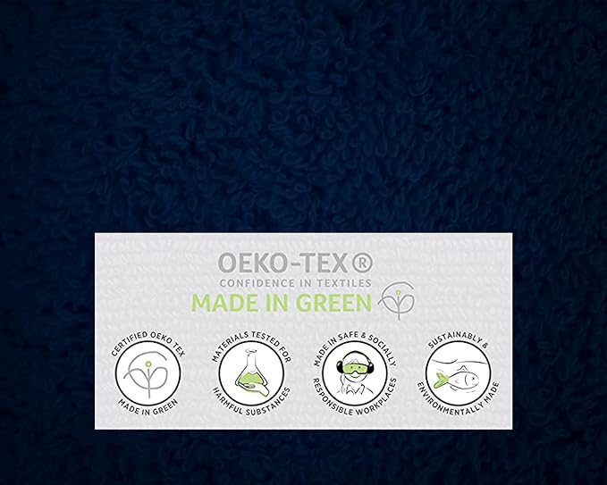 Softolle 100% Cotton Luxury Bath Sheets - Pack of 2 (35" x 70") | Super Soft, Quick-Dry & Highly Absorbent Towels for Bathroom, Home, Spa & Gym (Navy Blue)