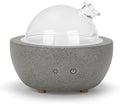 Essential Oil Aromatherapy Diffuser for Home Bedroom Large Room Glass Stone Ultrasonic Air Scent Mist Aroma Diffuser 200ML Defusers—Dark Gray