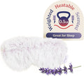 warmies Microwavable Eye Mask for Warmth & Comfort - Heating & Cooling Compress for Calming Relaxation - Weighted & Heated Eye Mask with Scented Lavender for Sleeping - Marshmallow Lavender