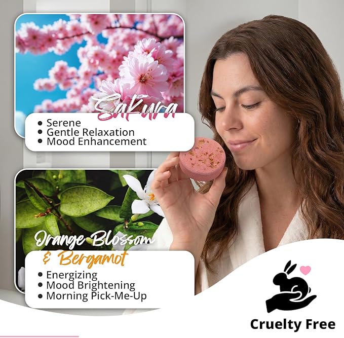 Shower Steamers Aromatherapy SWCANDY 8 Pack Mothers Day Gifts for Mom - Wife, Daughter, Grandma, Women, Sister and Teen Girls Natural Essential Oils Home Spa Self Care Stress Relief Relaxation