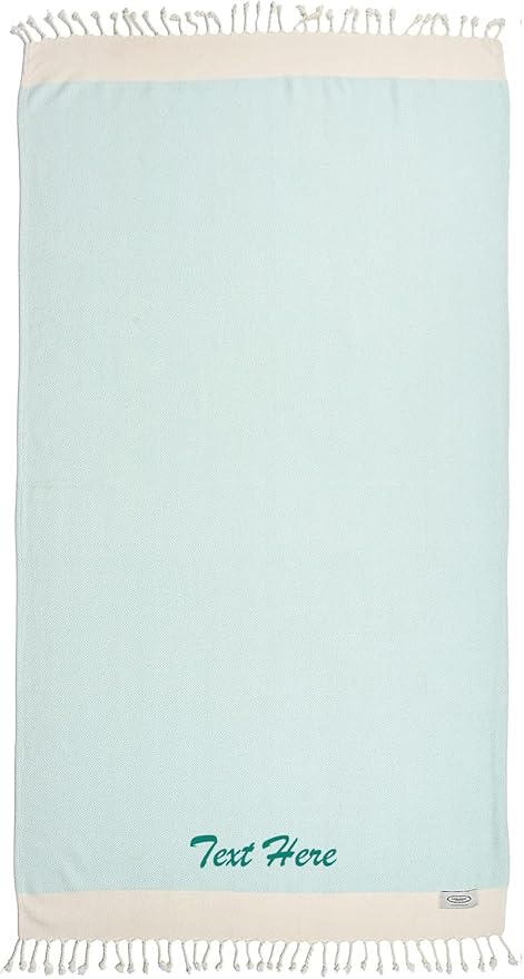 Beach Towel | Cotton Beach Towels, Easy to Carry, Sand Free, Highly Absorbent, Quick Dry, Turkish Towels for Travel Camping Bath Sauna Beach Gym Pool Yoga SPA by Lahammam, Diamond, Aqua