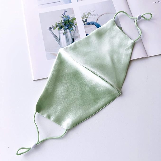 ROSEWARD 100% Mulberry Silk Face Mask for Women Men Reusable Adjustable with Filter Pocket