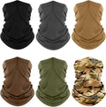 Fuinloth Neck Gaiter, 6 Pack Cooling UV Protection Bandana Face Mask Gator Scarf for Men Women