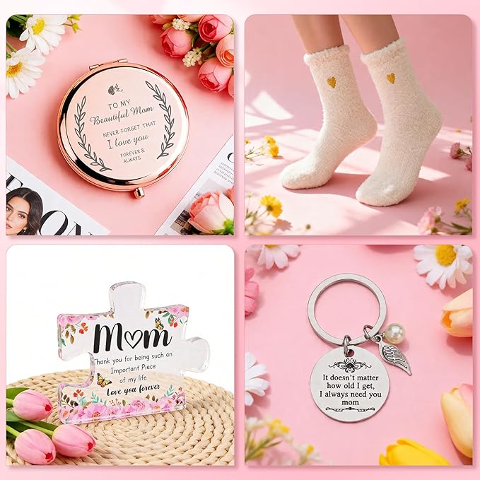 Ithmahco Mothers Day Birthday Gifts Basket for Mom from Daughter Son, Mom Gifts for Mothers Day, Birthday Gift Baskets for Mother Mama, Moms Gift Sets, Sentimental Mother's Days Presents for Moms