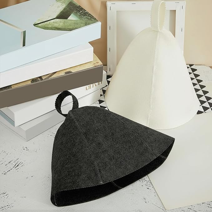 JaGely Sauna Hat for Men Women Sauna Hat Vaporarium Cap Russian Banya Cap for Bath House Accessories