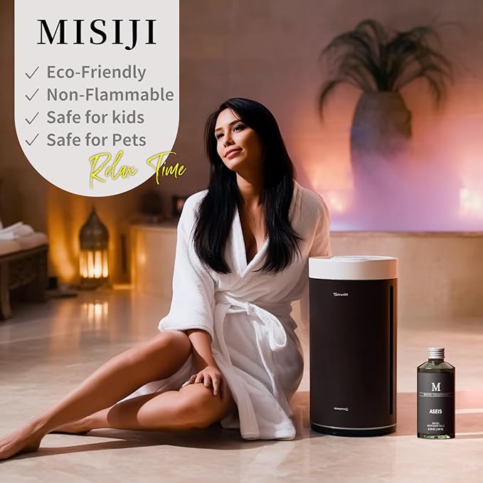Hotel Collection Diffuser Oil- 6.76 Fl Oz/200ML-ASEIS,Luxury Essential Oils for Diffuser Refill & Machines,Bigger Bottle, Bolder Aroma, Longer Lasting