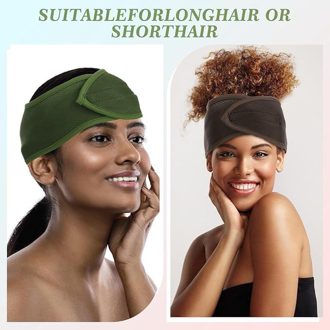 CIATBYYJ 4Pcs Mesh Hair Wraps for Black Women Adjustable Soft Meshs Head Wraps Stretchable Wrap Cap for Women Long Short Hair Non-slip Washable Mesh Hairs Wrap for Makeup Washing Sleeping Spa