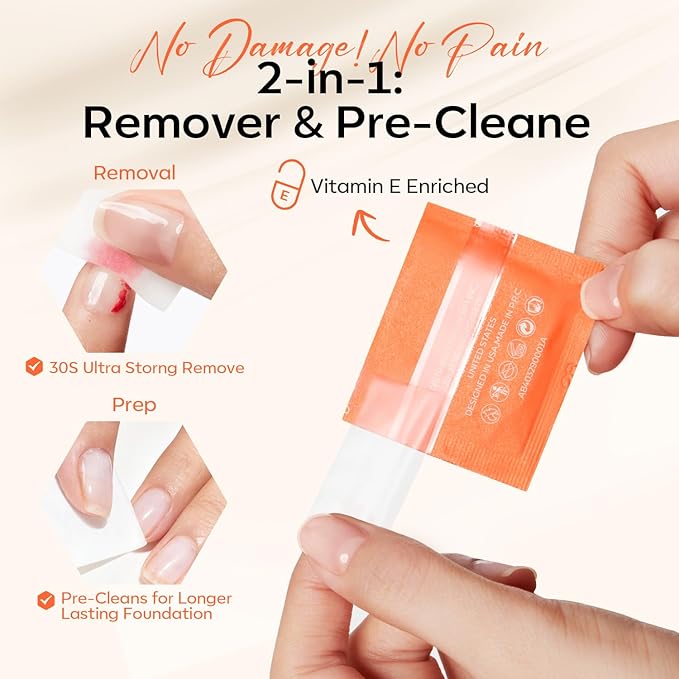 Modelones Nail Strengthener Kits Milky White Nail Polish Remover Pads Cuticle Oil Pen for Nail Hardener for Damaged Nails Growth DIY Nail Manicure Kits 23 Pcs Nail Care Kits for Women 15 ml