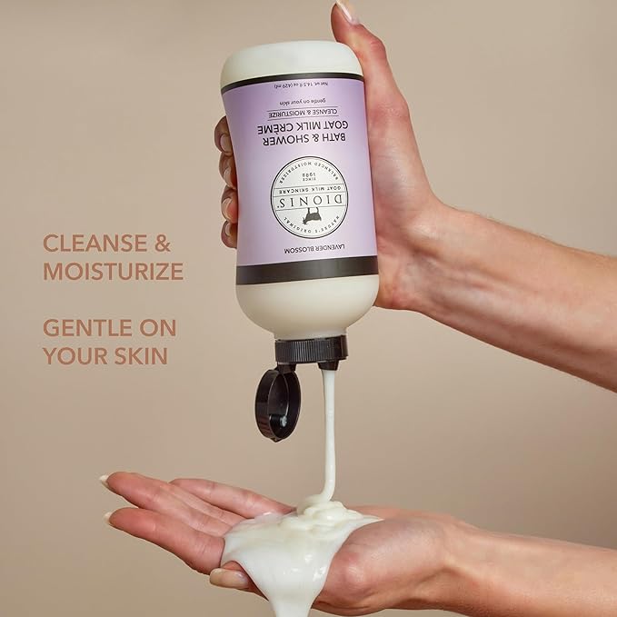 Dionis Bath & Shower Goat Milk Crème Lavender Blossom 14.5oz (Pack of 1)