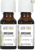 Aura Cacia 100% Pure Oregano Essential Oil, GC/MS Tested for Purity, 15 ml, Origanum vulgare, 0.5 Fl Oz (Pack of 2)