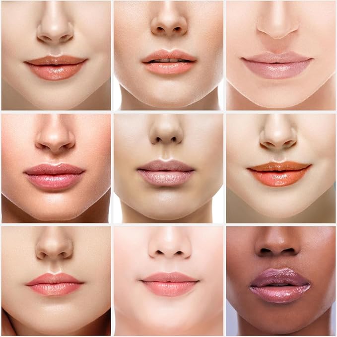 6 Pack Lip Balm, Fruit Flavoured Lip Balms, All Day Moisturising, Soft Natural Lip Balm with Vitamin E and Coconut Oil for chapped or dry lips.