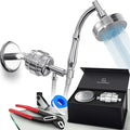 Handheld Shower Head With Filter - 15+2 Stage Filtration for Imporved Water - Vitamin C and E Infused With SPA Effect - High Pressure Head With Hose