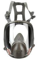 3M Full Facepiece Reusable Respirator 6900, NIOSH, Large Lens, ANSI High Impact Eye Protection, Silicone Face Seal, Four-Point Harness, Comfortable Fit, Painting, Dust, Chemicals, Large