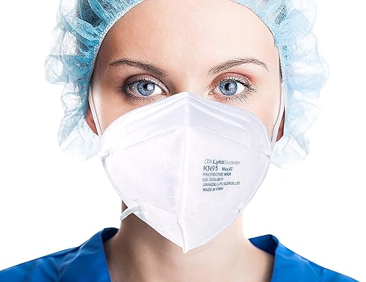 50 Pack White KN95 Face Masks for Adults and Kids - Kn95 Facemask Disposable - 5 Layer Breathable Face Mask for Dust Protection - Comfortable Elastic Ear Loop - Men & Women Every Day Non Medical Use