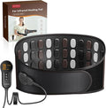 Comfytemp Far Infrared Back Heating Pad for Lower Back, FSA Eligible HSA 50 Tourmaline Natural Stones Deeper FIR Heated Waist Belt, 6 Heat 8 Timer, Birthday Gifts for Mom Dad(No Massage or Battery)