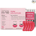 19/90 PDRN Revitalizing Hydrogel Eye Patches for Dark Circles & Puffiness - Pink, Caffeine, Hyaluronic Acid, Hydrating Treatment for Women - Under Eye Mask, Brightening, Cooling - Pink (15 Pairs)