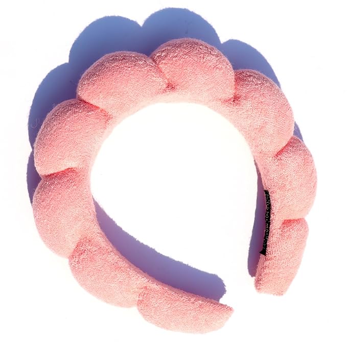 Spa Headbands for Washing Face or Facial, Makeup Headband for Women, Skincare Hair band, Puffy Terry Cloth Face Washing Head band for Maskup, Skin Treatment