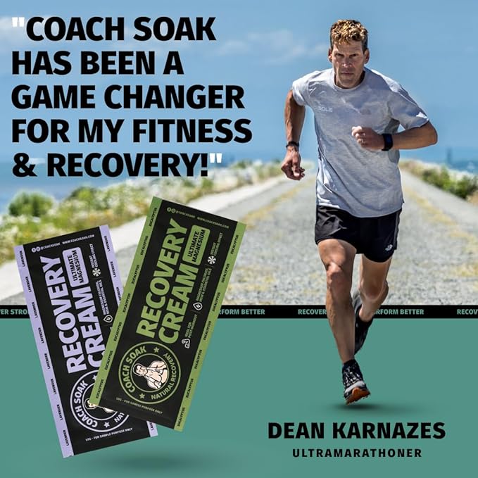 Coach Soak Magnesium Lotion Trial Absorbing Magnesium Chloride & MSM Cream for Athlete Recovery - 0.04 lb (2 Pack) - Eucalyptus & Lavender