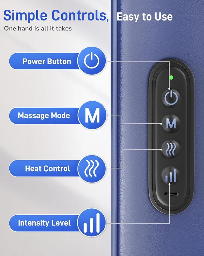Neck Massager with Heat : Cordless Neck and Shoulder Massager for Pain Relief Deep Tissue - 3 Modes, 2 Intensity & 2 Heat, Daily Comfort for Desk Workers, At-Home Use, Women, Men
