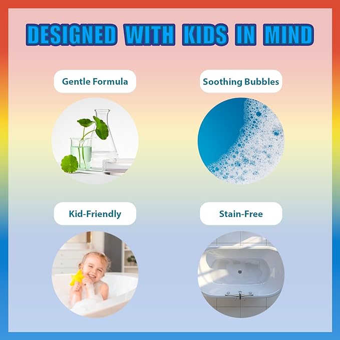 Hot Wheels 6 Piece Bath Bombs for Kids, Bubble Gum Scented, Bath Toys for Kids, Ages 3+, by Townley Girl