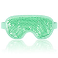 NEWGO Cooling Eye Mask for Puffy Eyes, Cold Eye Mask Eye Ice Pack for After Eyes Surgery, Tension Stress Relief, Itchy Eyes, Headaches, Dark Circles - Blue (Green)