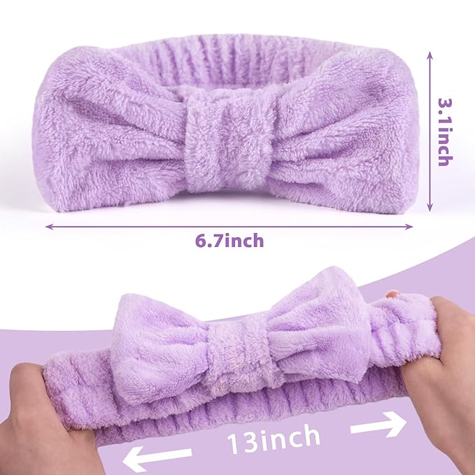 Shindel 6Pack Spa Headbands, Skincare & Makeup Headbands for Face Washing, Gift for Teen Girls, Stocking Stuffer