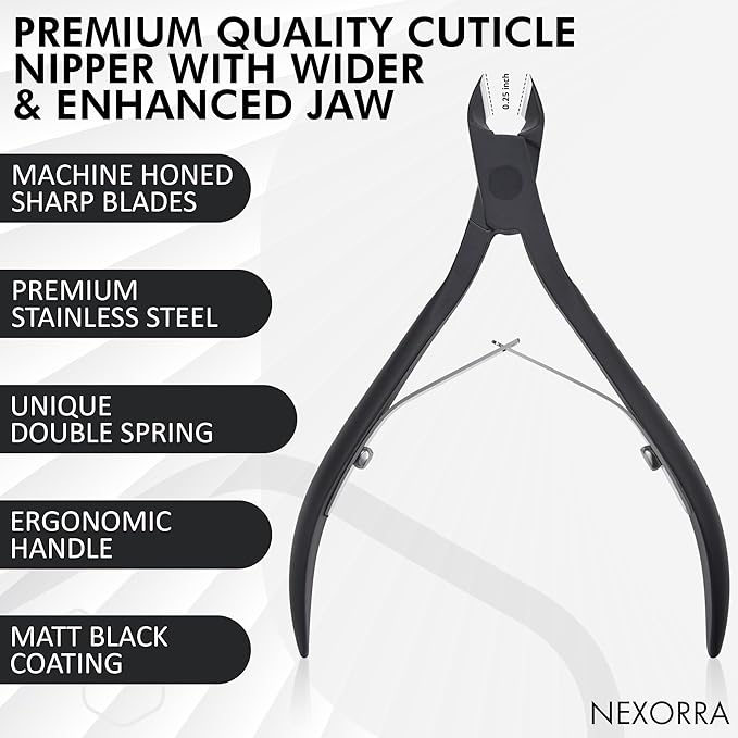 Premium Sharp Cuticle Nipper Cuticle Cutter and Nail Cuticle Trimmer for Salon Manicure, Pedicure and Ingrown Toenail Care, Ideal for Precise Cuticle Removal and Dead Skin Trimming.