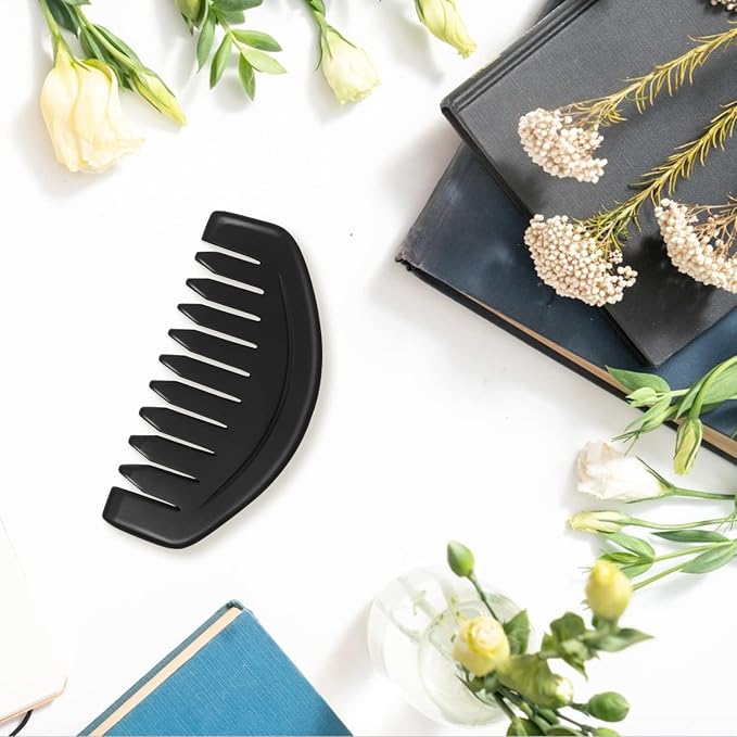 Gua Sha Comb, Natural Sibin Bian Stone Scalp Massage Comb, Facial GuaSha Tool for Lift and Puffiness, Jade Gua Sha Scraping Therapy Massager for Full Body Relax