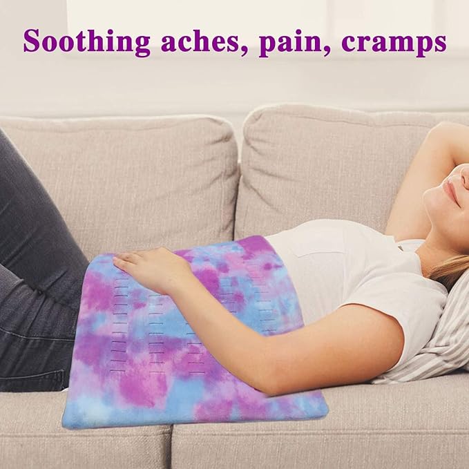 ZXU Pink Heating Pad XL King Size - Extra Large 12” x 24” Heating Pad for Back Pain and Cramps Relief- Ultra-Soft Heated Pad with Moist Heat,Auto Shut-Off Hot Heated Pad,Machine Washable
